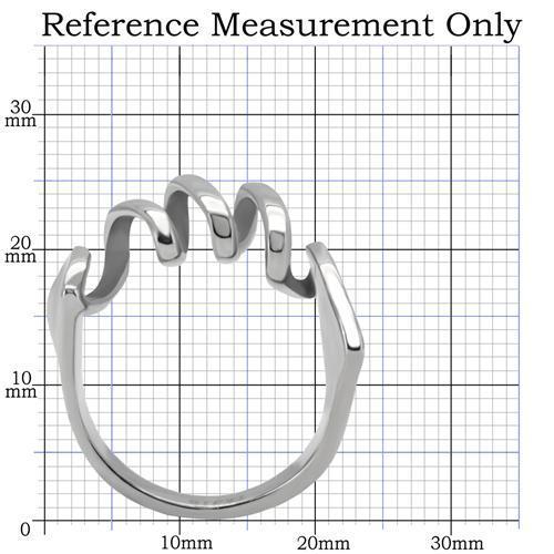 TK145 High Polished (No Plating) Stainless Steel Ring