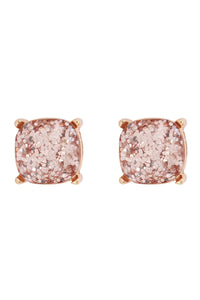 Ae0333-Glitter Epoxy Stud Earrings