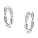 Sterling-Silver Diamond Hoop Earring (0.75 Cttw, I-J Color, I2-I3 Clarity).