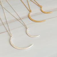 Crescent Duo Necklace Set of 2.