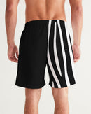 Graphic Zebra 7" Classic Men Swim Trunk.