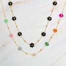 Flower Field Romance Beaded Necklace.