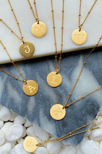 Ellison + Young: Singular Charm Initial Necklace.