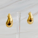 Statement Hollow Teardrop Stud Earrings