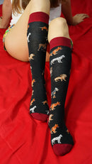 Women's Cute Dogs Knee High Socks Set.