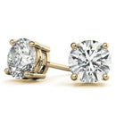 0.50 CTW AGI Certified Lab Grown Diamond (G-Vs)  Stud Earrings in Choice of 14K White or Yellow Gold.