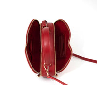 Sweetheart - Red & Pink Vegan Crossbody Bag.