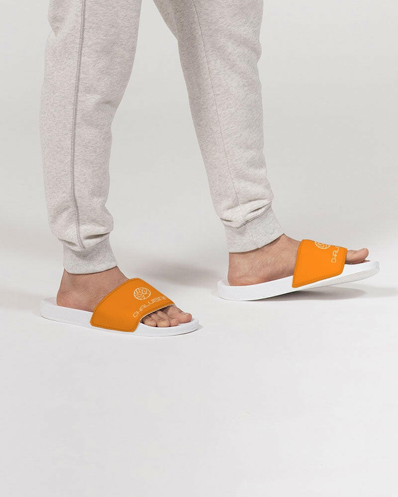 Tangy-Orange Men's Slide Sandal.