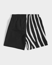 Graphic Zebra 7" Classic Men Swim Trunk.