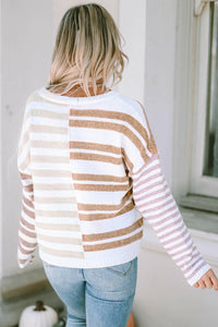 Magnolia Stripe Slouchy Sweater.