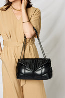 SHOMICO PU Leather Chain Handbag.