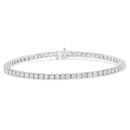 IGI Certified Diamond 14K White Gold Classic 7” Tennis Bracelet - Choice of Carat Weights.