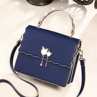 Genuine Leather Handbags Portable Fashion Shoulder Bag Trendy Crossbody Bag.