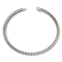 12.00 CTW Lab Grown Diamond Tennis Bracelet in 14kt White/Yellow Gold (G/Vs) AGI Certified.