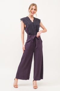 And The Why Laced Surplice Tie Waist Jumpsuit.