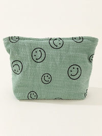 Zenana Corduroy Smile Clutch Bag.