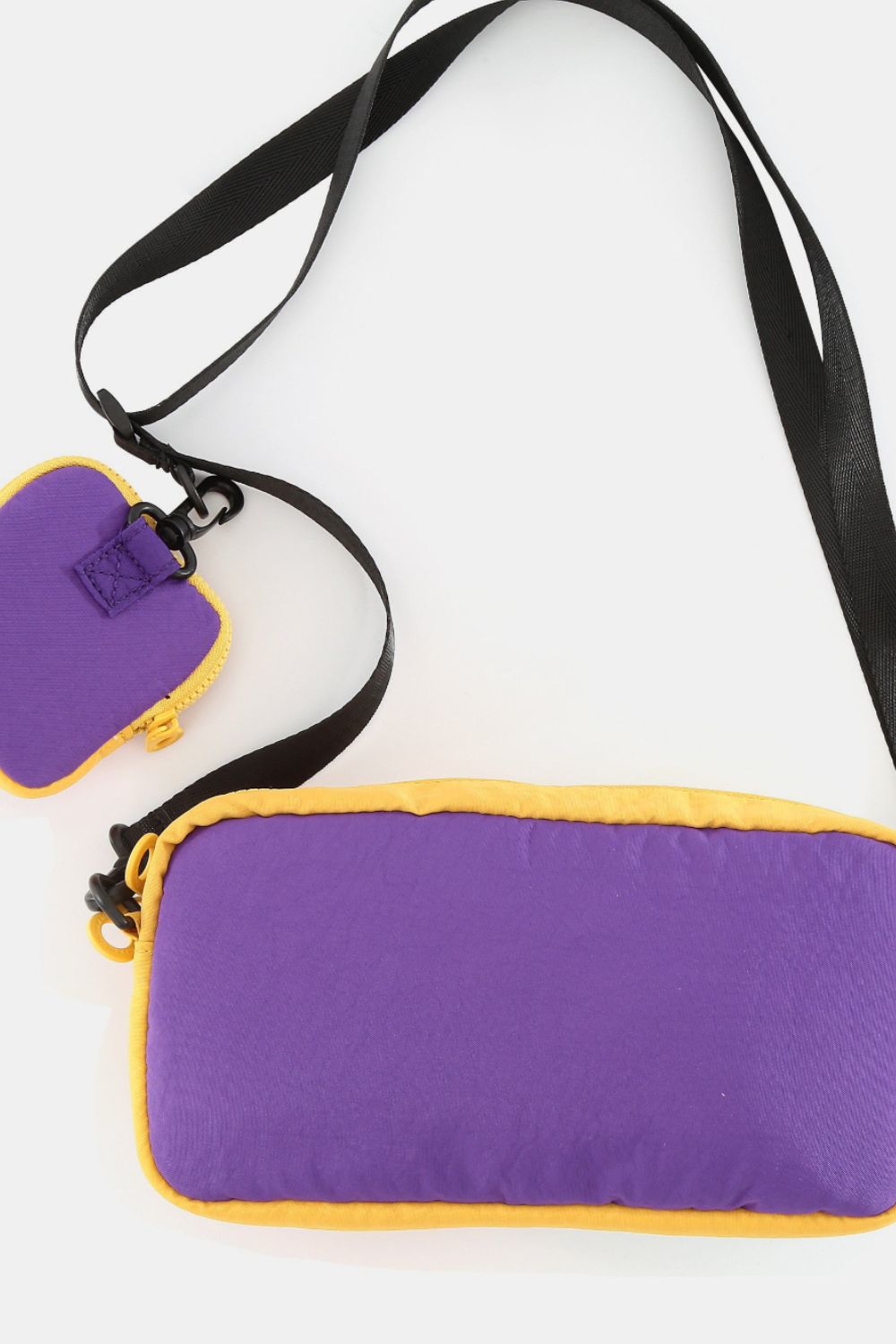 Himawari Removable Strap Nylon Crossbody Bag with EarPods Bag.