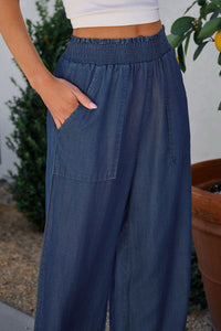 Solana High Waist Wide Leg Jeans.