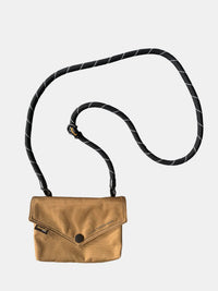 Himawari Solid Color Envelope Shape Crossbody Bag with Removable Strap.