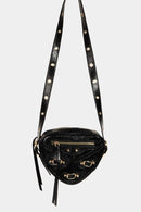 Fame PU Leather Triangle Crossbody Bag.