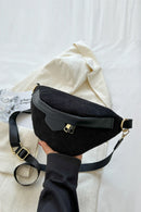 Zenana Corduroy Crossbody Bag with Removable Strap.