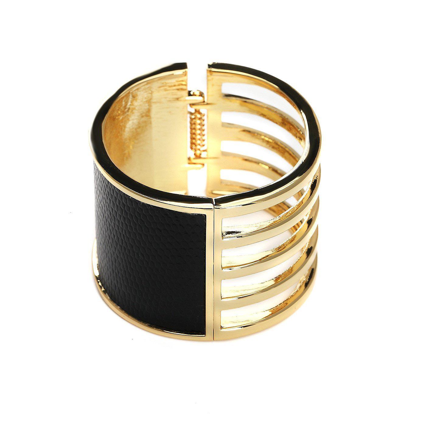 Concentric Glamour High  Cuff Bangle