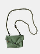 Himawari Solid Color Envelope Shape Crossbody Bag with Removable Strap.