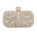 Diamond Evening Clutch Bag Wedding Golden Clutch Purse Chain Shoulder Handbag.