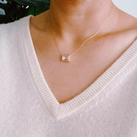 Sweet Square Pendant Necklace.