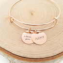 Personalized Anniversary Bracelet - Rose Gold.