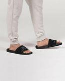 Chaluisant Black & White Men's Slide Sandal.