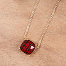 Buffalo Checkered Chain Necklace.