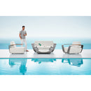 HIGOLD Onda Aluminum Outdoor Luxury Conversation Set for 4.