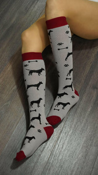 Women's Cute Dogs Knee High Socks Set.