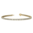 12.00 CTW Lab Grown Diamond Tennis Bracelet in 14kt White/Yellow Gold (G/Vs) AGI Certified.