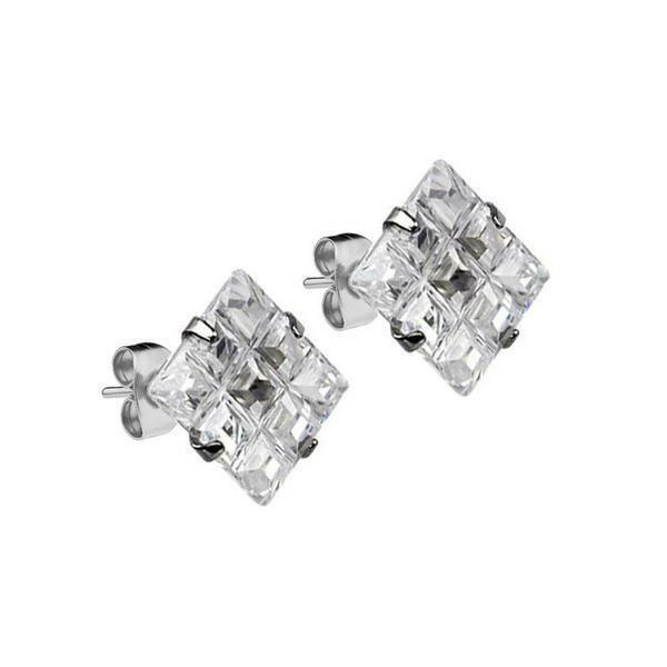 Square Stud Earrings