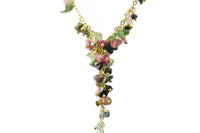 Mixed Tourmaline Cluster Necklace.