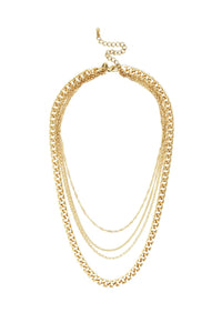 Quad Squad Chain Link Necklace.