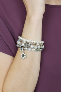 Butterfly Pearl Classy Stackable Bracelet