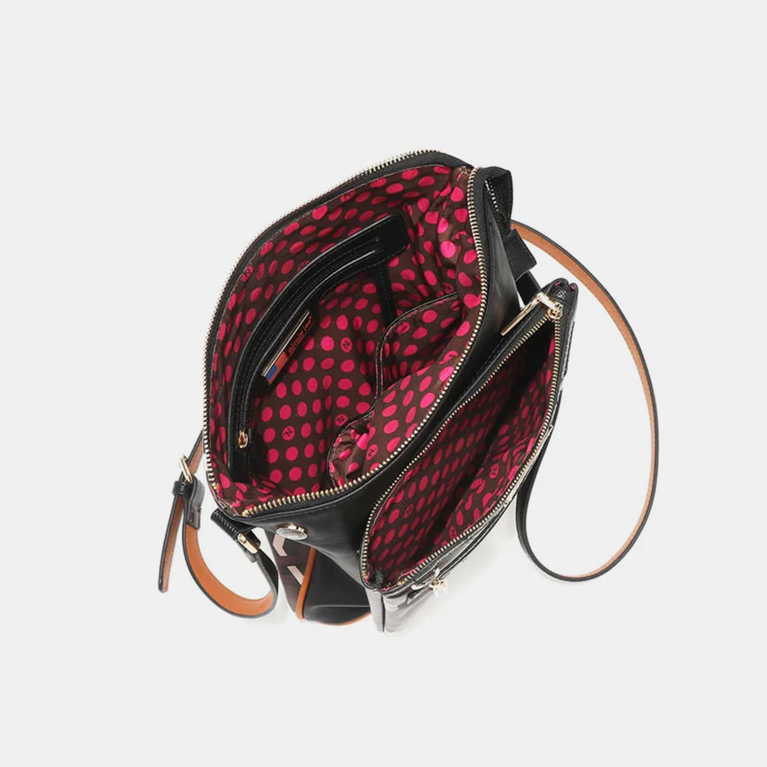 Nicole Lee USA Geometric Pattern Crossbody Bag.