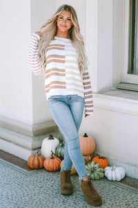 Magnolia Stripe Slouchy Sweater.