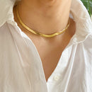 Simply Herringbone Chain Necklace.