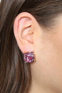 Ae0333-Glitter Epoxy Stud Earrings.