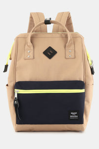 Himawari Contrast Waterproof Backpack Bag with Reinforced Edges.