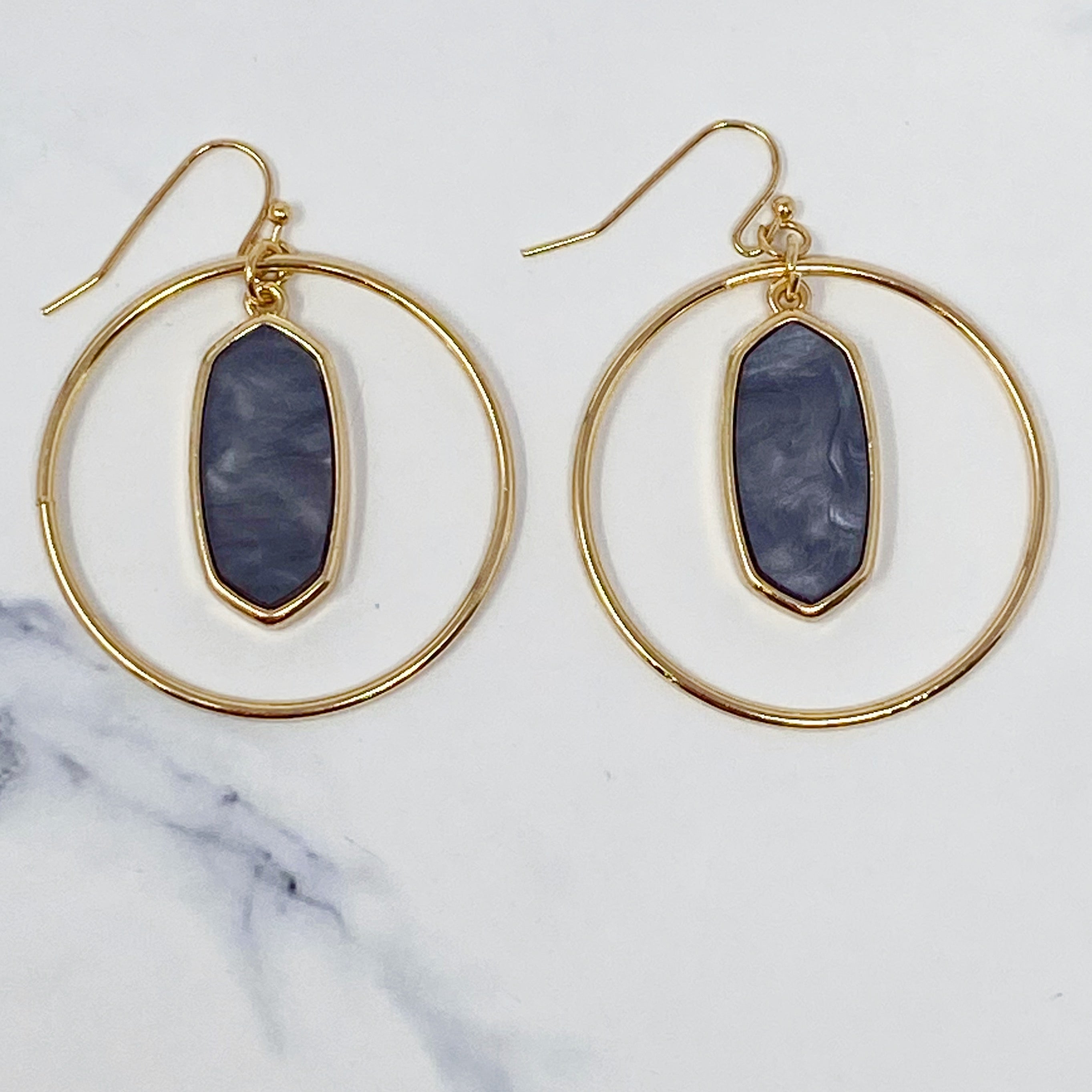 Kenzie Circle Drop Earrings