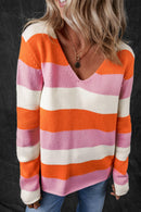 Laylani Stripe Casual Sweater.