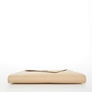 Angelica Nude Leather Clutch Purse.