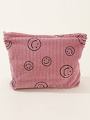 Zenana Corduroy Smile Clutch Bag.