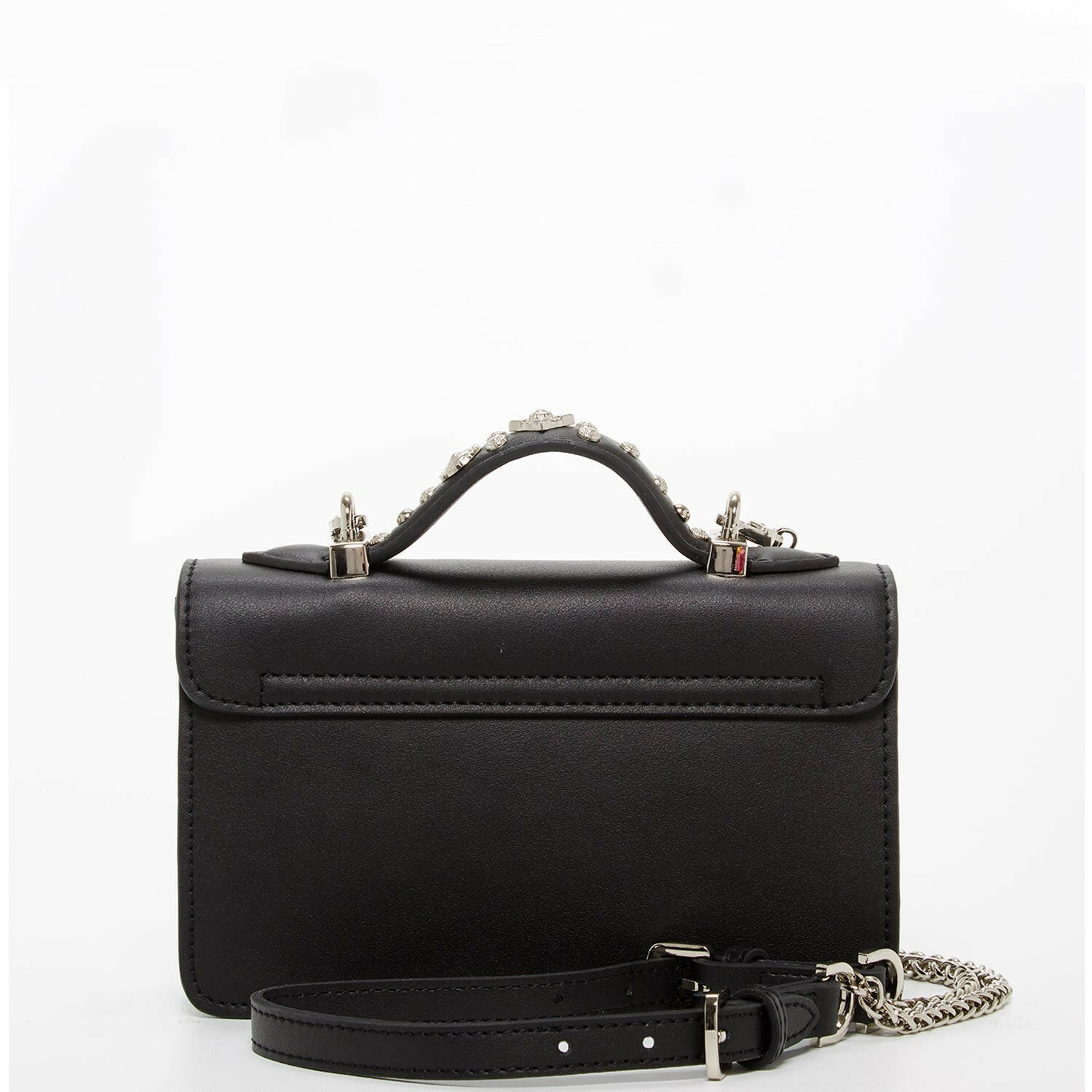 The Hollywood Studded Leather Crossbody Black.