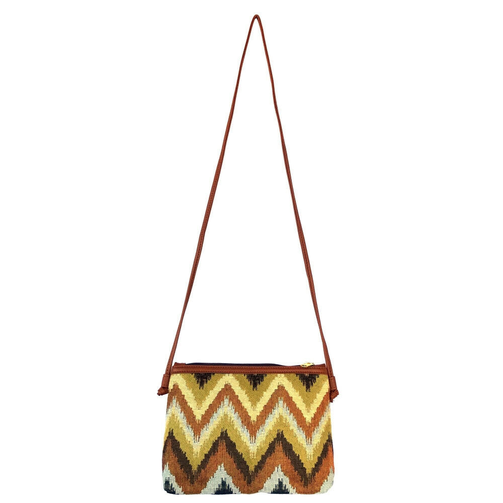 Jungle Chevron 12" Crossbody Bag